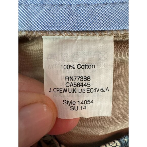 Mens J.Crew Beige Cotton Chino Shorts Size 31 Minor Discoloration on Front - Picture 9 of 14